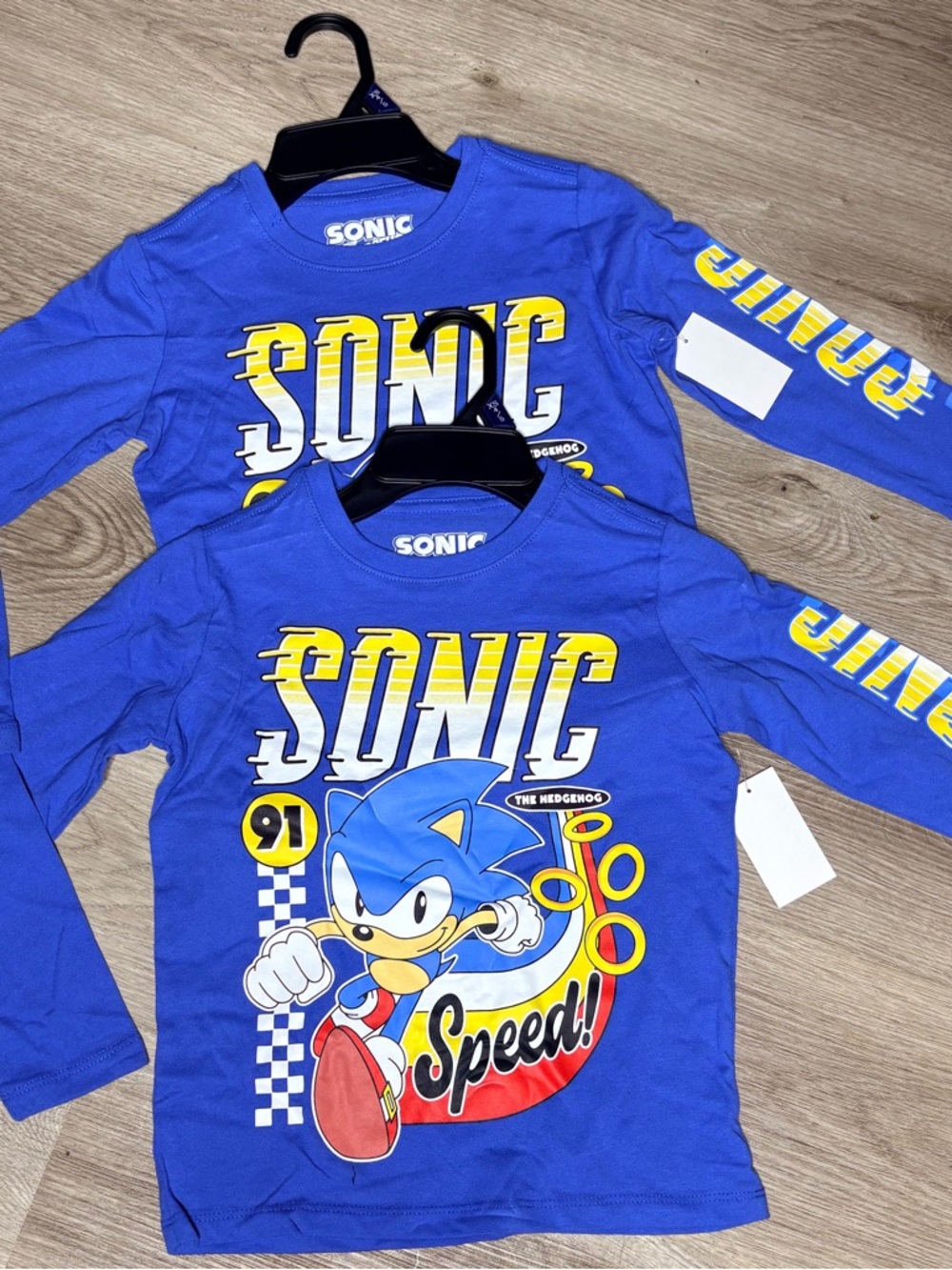 The Hedgehog Blue Long-Sleeve Kids Tee -